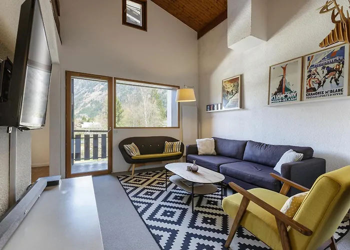 Refuge Scandinave - Duplex 80m2 Vue Garage Calme 200m Trainbus شامونكس